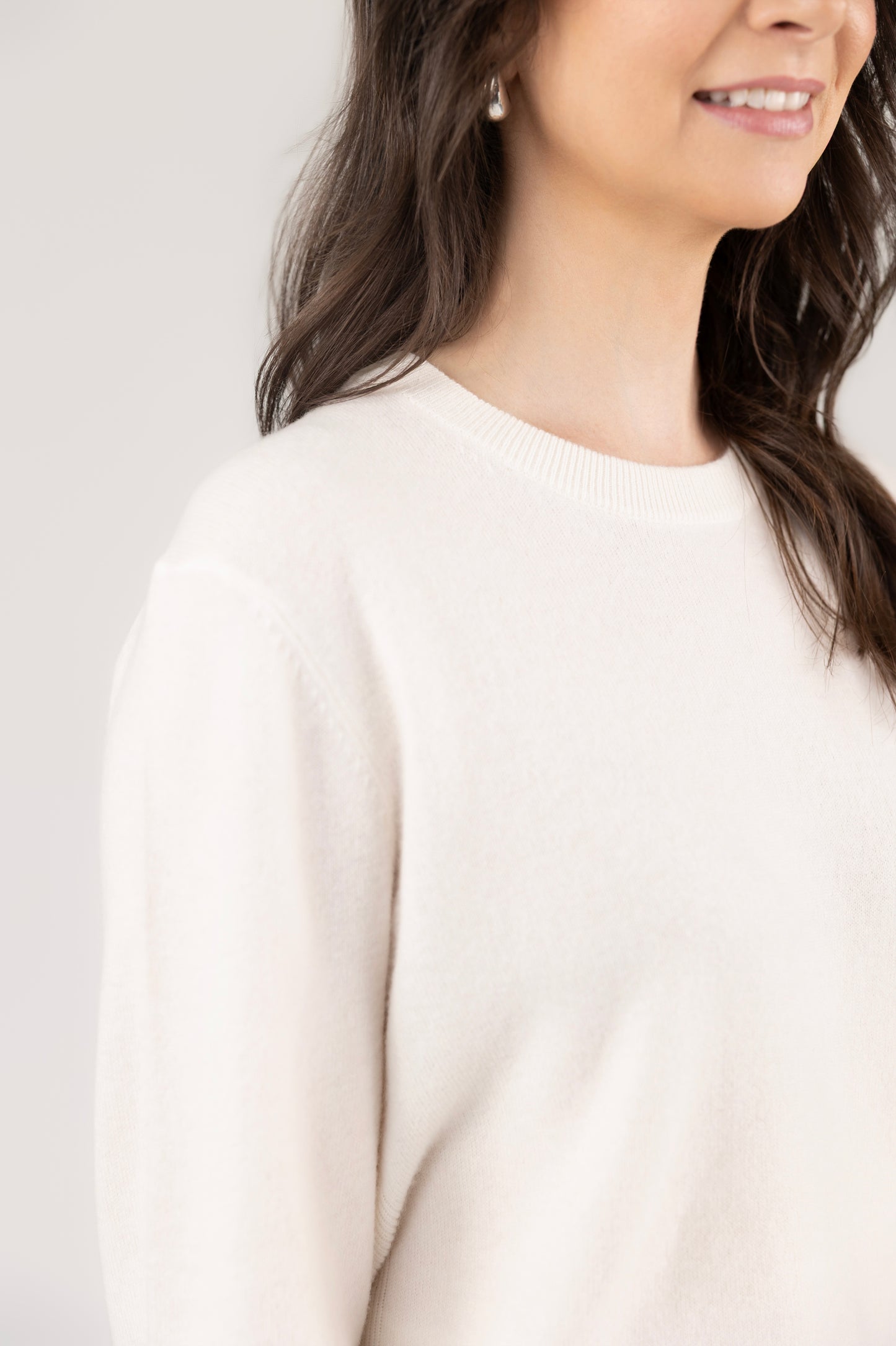 Roundneck Pullover : Ivory