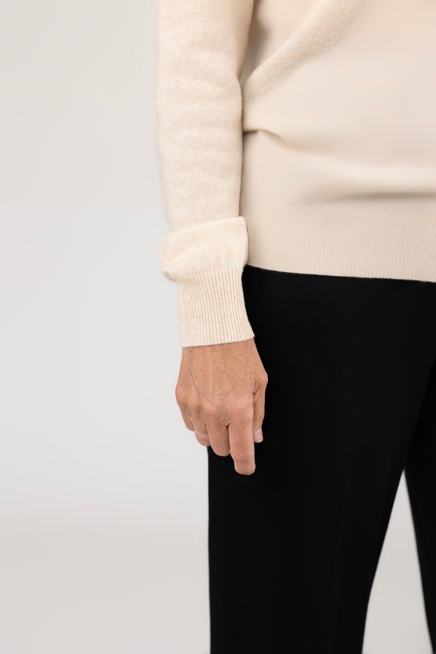 Mock Neck Pullover : Oatmeal