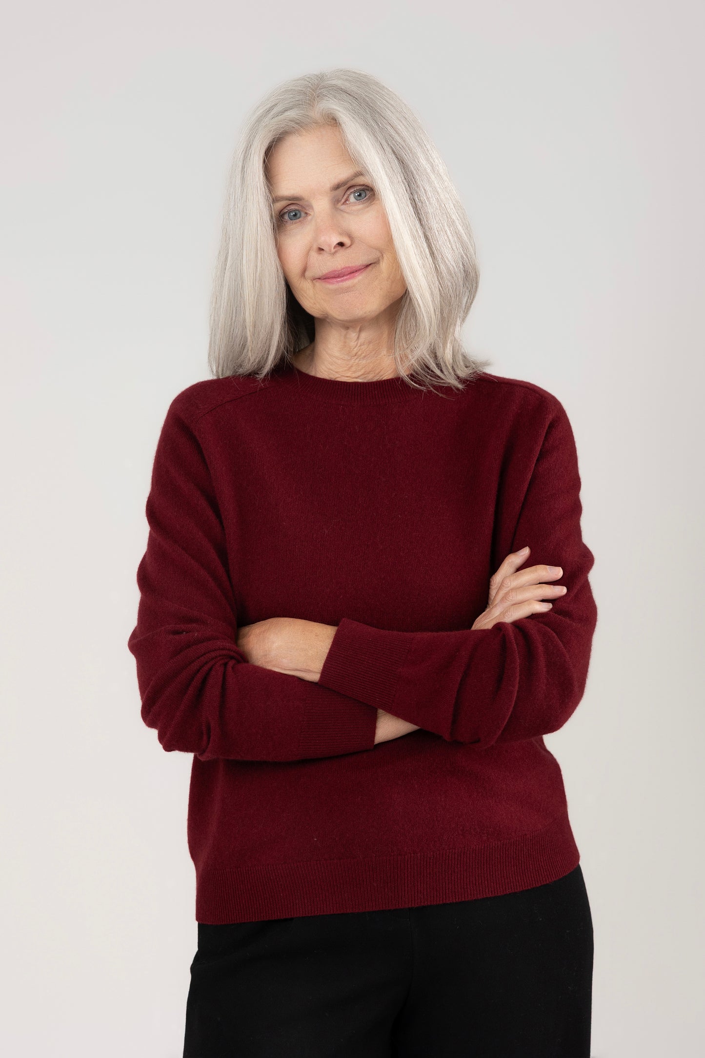 Raglan Round Neck : Red Wine