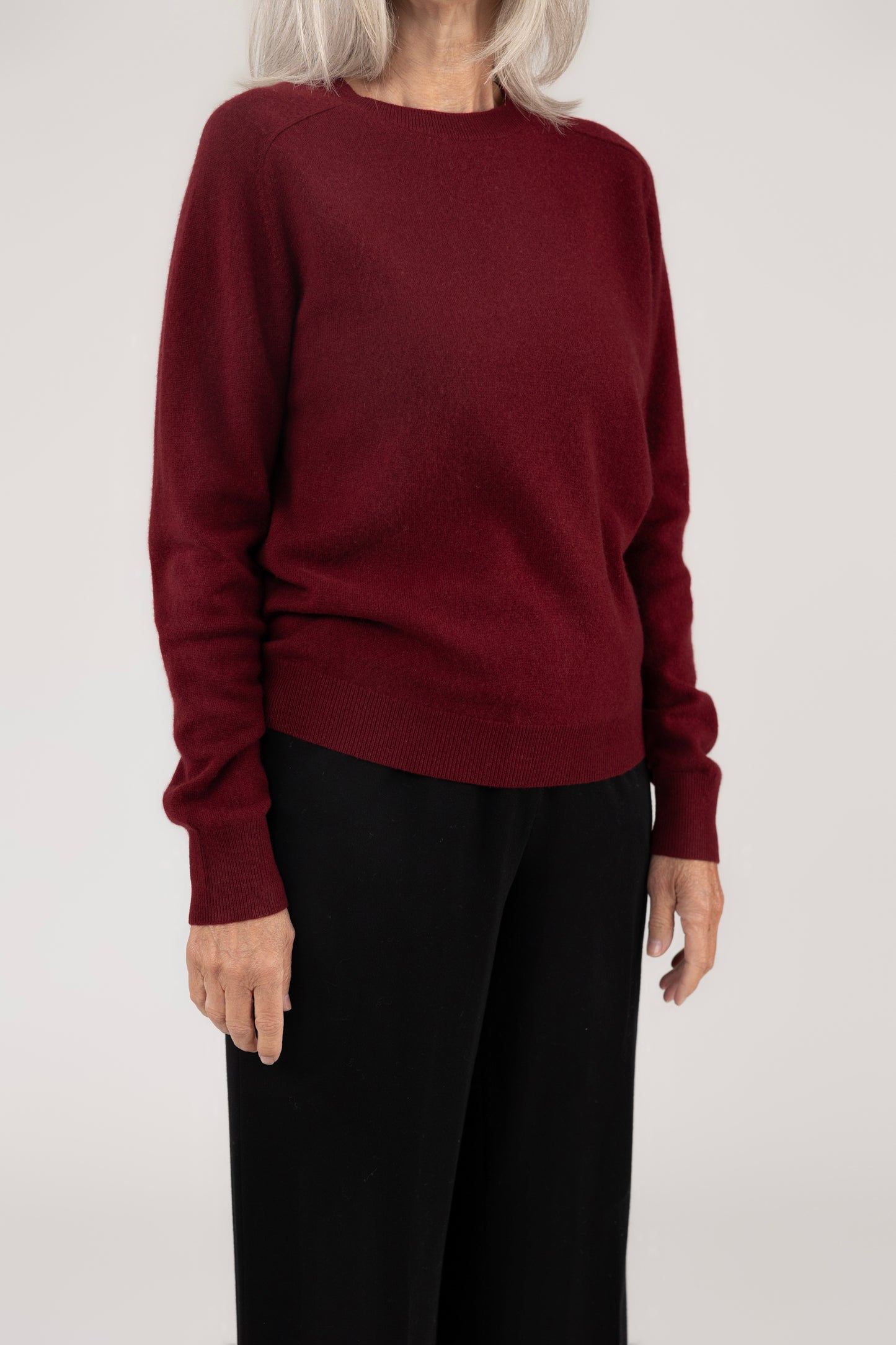 Raglan Round Neck : Red Wine